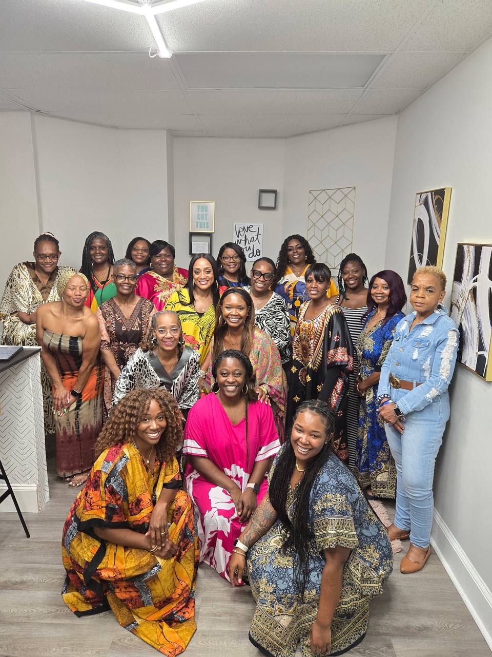 A large group of women together after a Rich Girls Foundation gathering